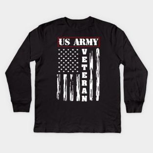 Veteran Of US Army Kids Long Sleeve T-Shirt